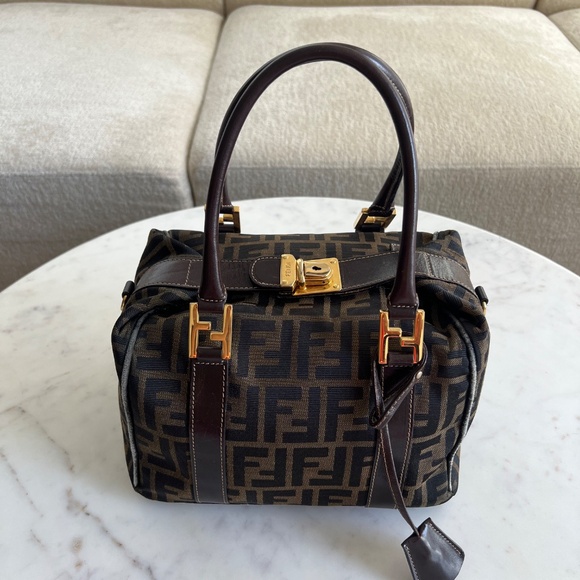 Fendi Zucca Boston Bag - Picture 2 of 2